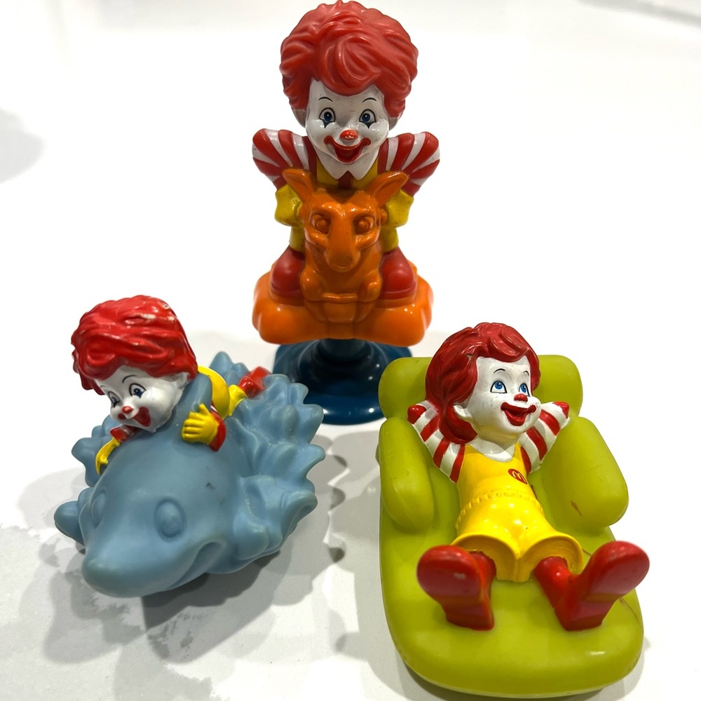 McDonald’s Happy Meal Toy Ronald McDonald Set Of 3